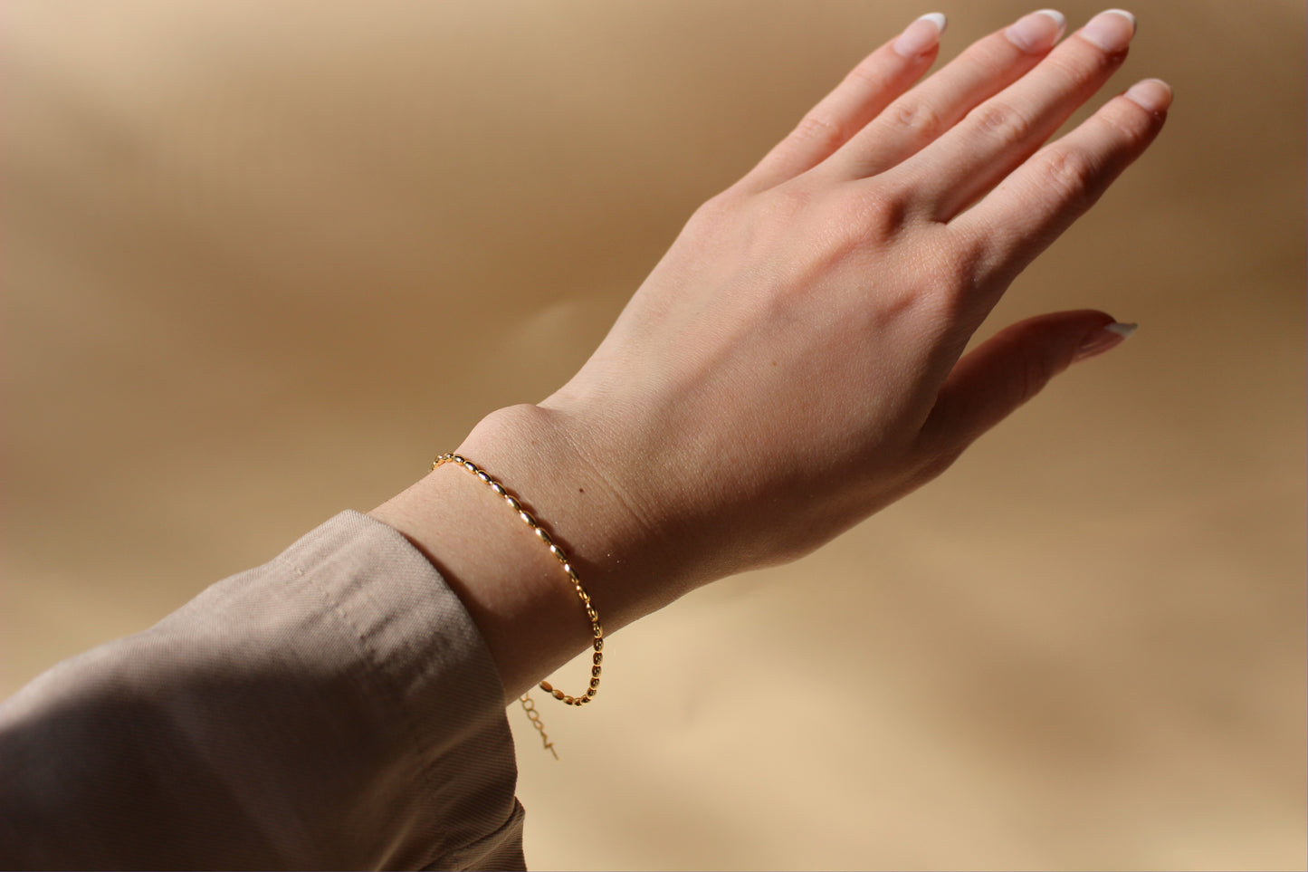 Bracelet en argent sterling 925 perlé de grains de riz | Bracelet perles argent ou or
