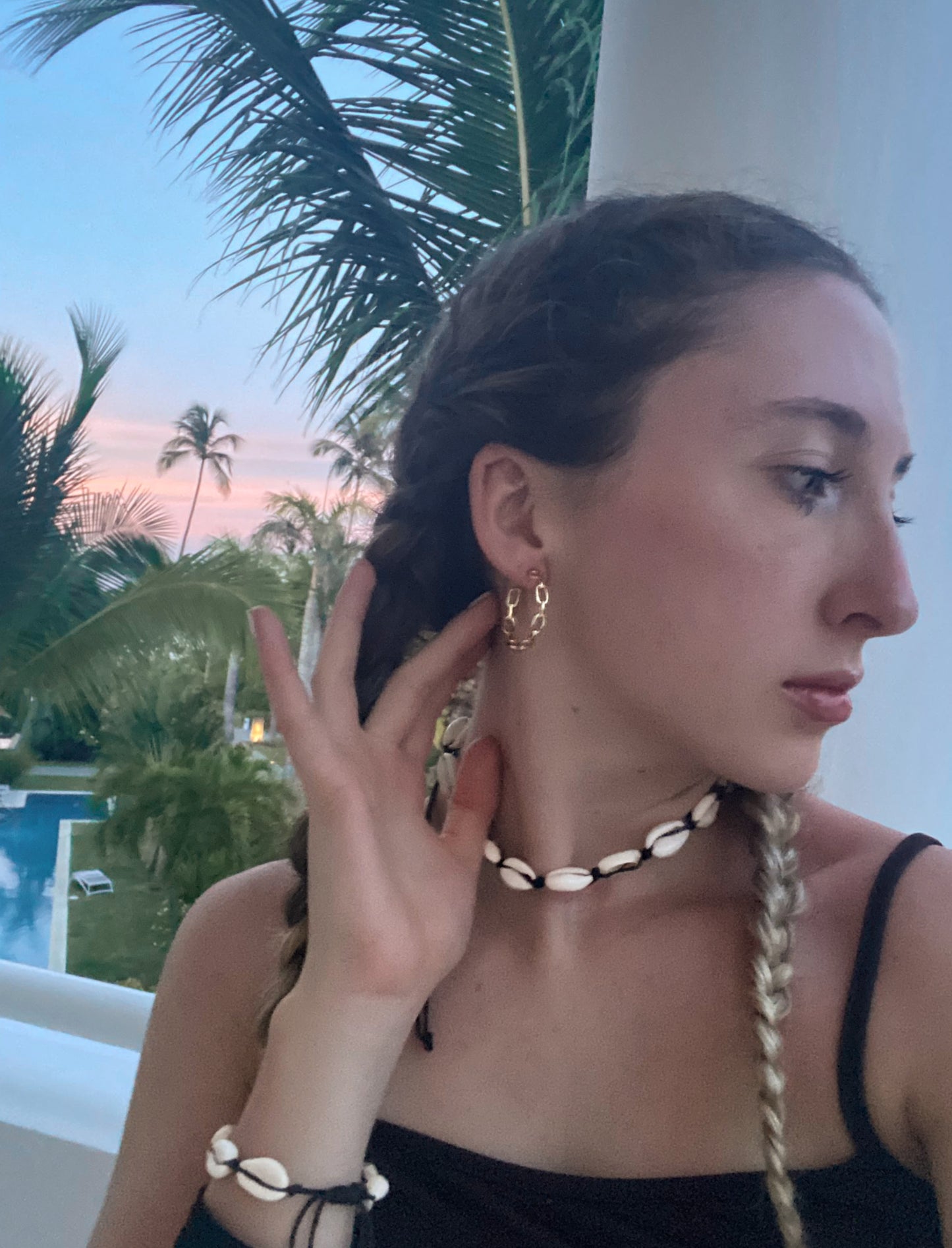 Cowrie Shell Necklace and Bracelet