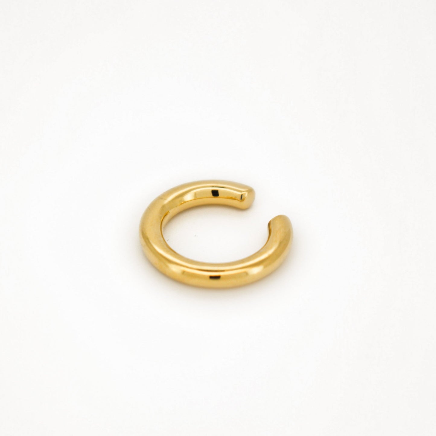 18k Gold Vermeil Simple Thin Band Ear Cuff ∙ No Piercing