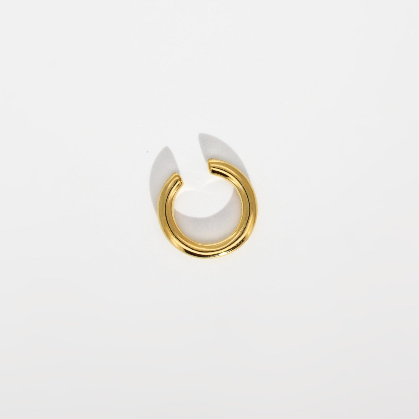 18k Gold Vermeil Simple Thin Band Ear Cuff ∙ No Piercing