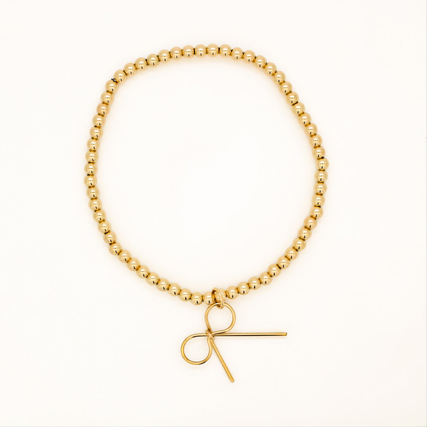 Bow Knot Ball Bracelet in 14k Gold Filled · Ribbon Jewelry