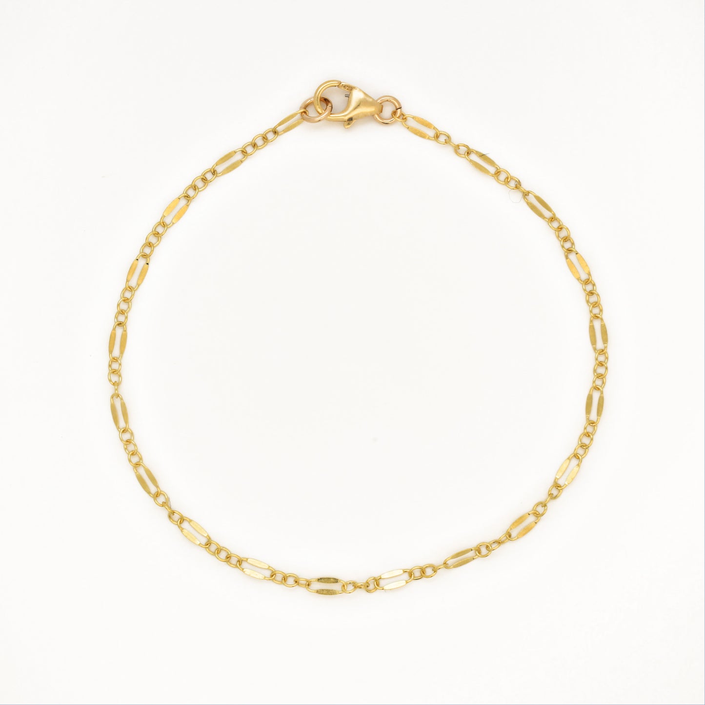 14k Gold Filled Bracelet ∙ Sequin Lace Chain ∙ Shiny Bar Necklace ∙ Delicate Minimalist Bracelet