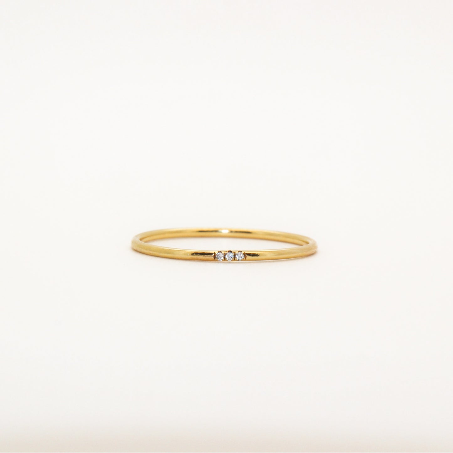 CZ Paved Diamond Ring in 14K Gold Filled ∙ 3 stones or 10 stones