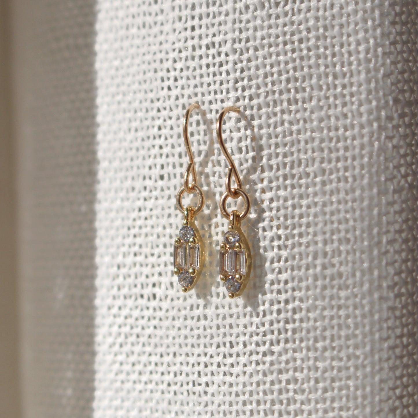 Marquise Dangle Earrings with 14k Gold Filled Ear Wire