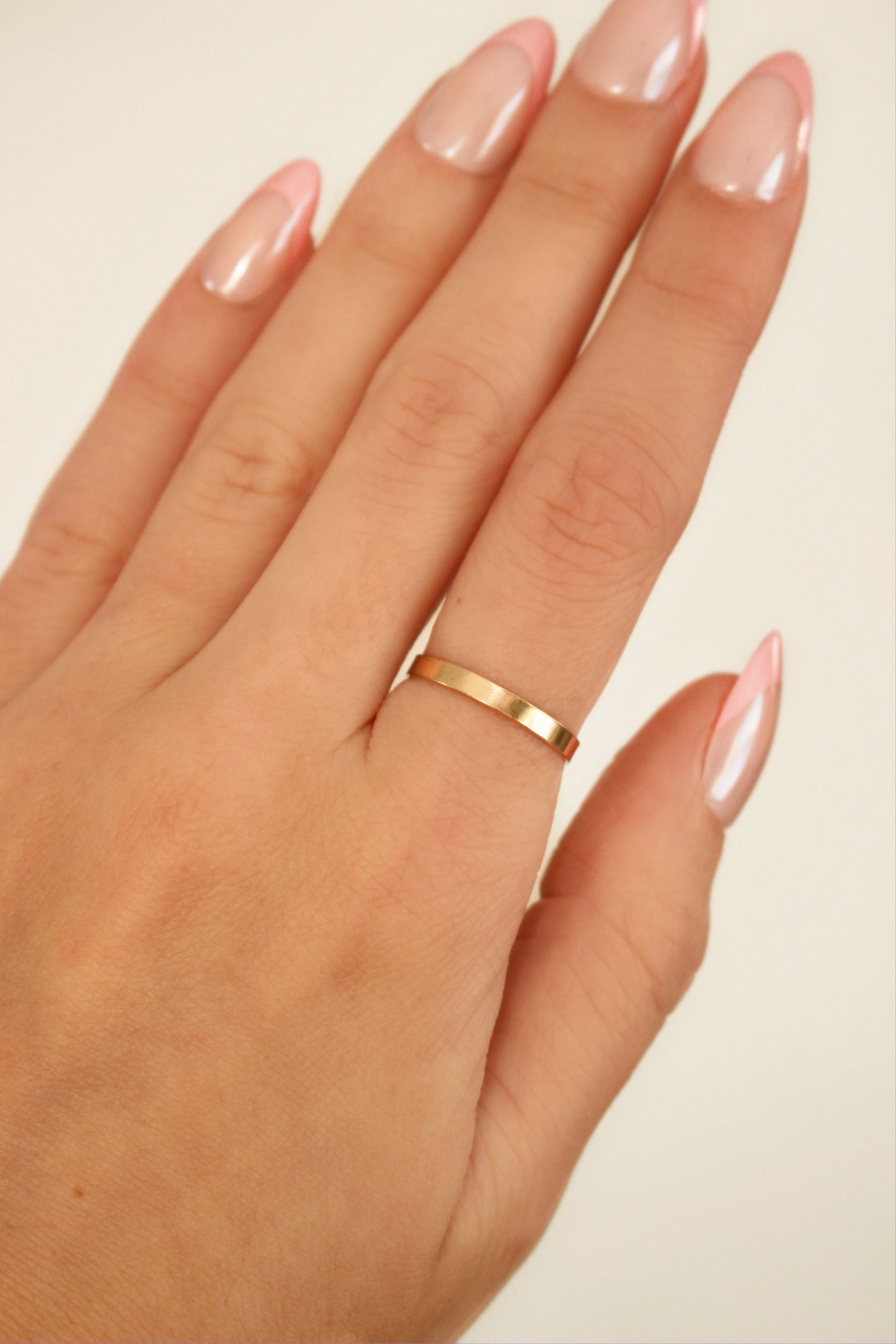 Basic Thick Band Ring in 14k Gold Filled or 925 Sterling Silver
