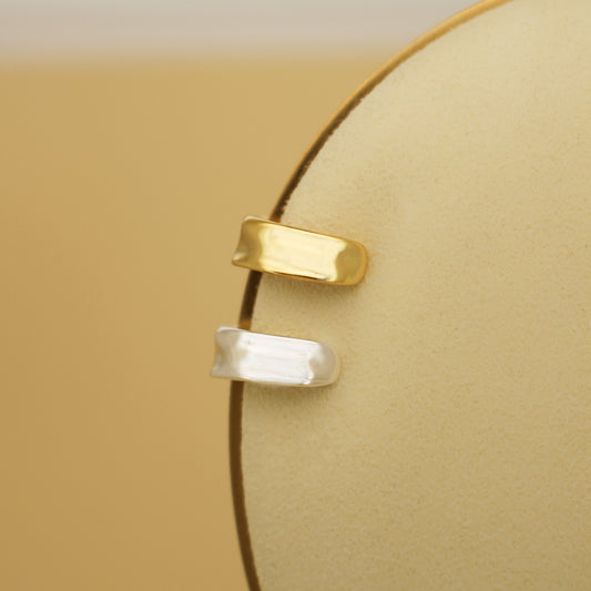 Your Best Statement - Thick Irregular 925 Sterling Silver Ear Cuff