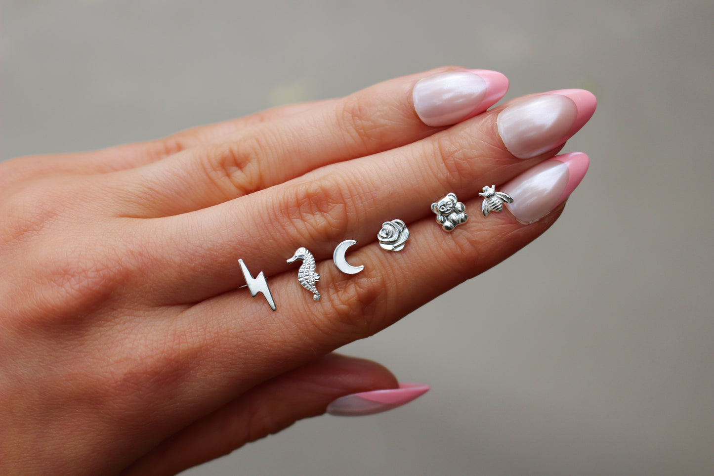 Dainty Little Studs Earrings in 925 Sterling Silver
