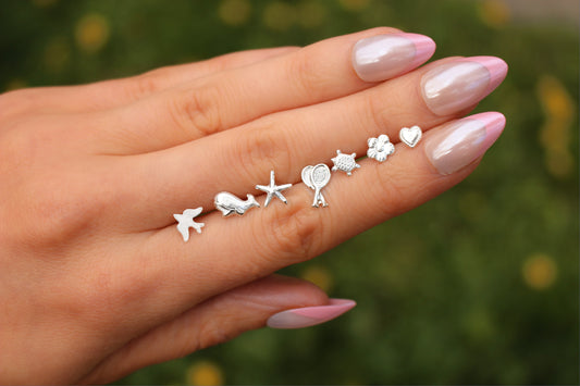 Dainty Little Studs Earrings in 925 Sterling Silver