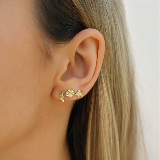 Dainty Little Baby Studs in 14k Gold Filled