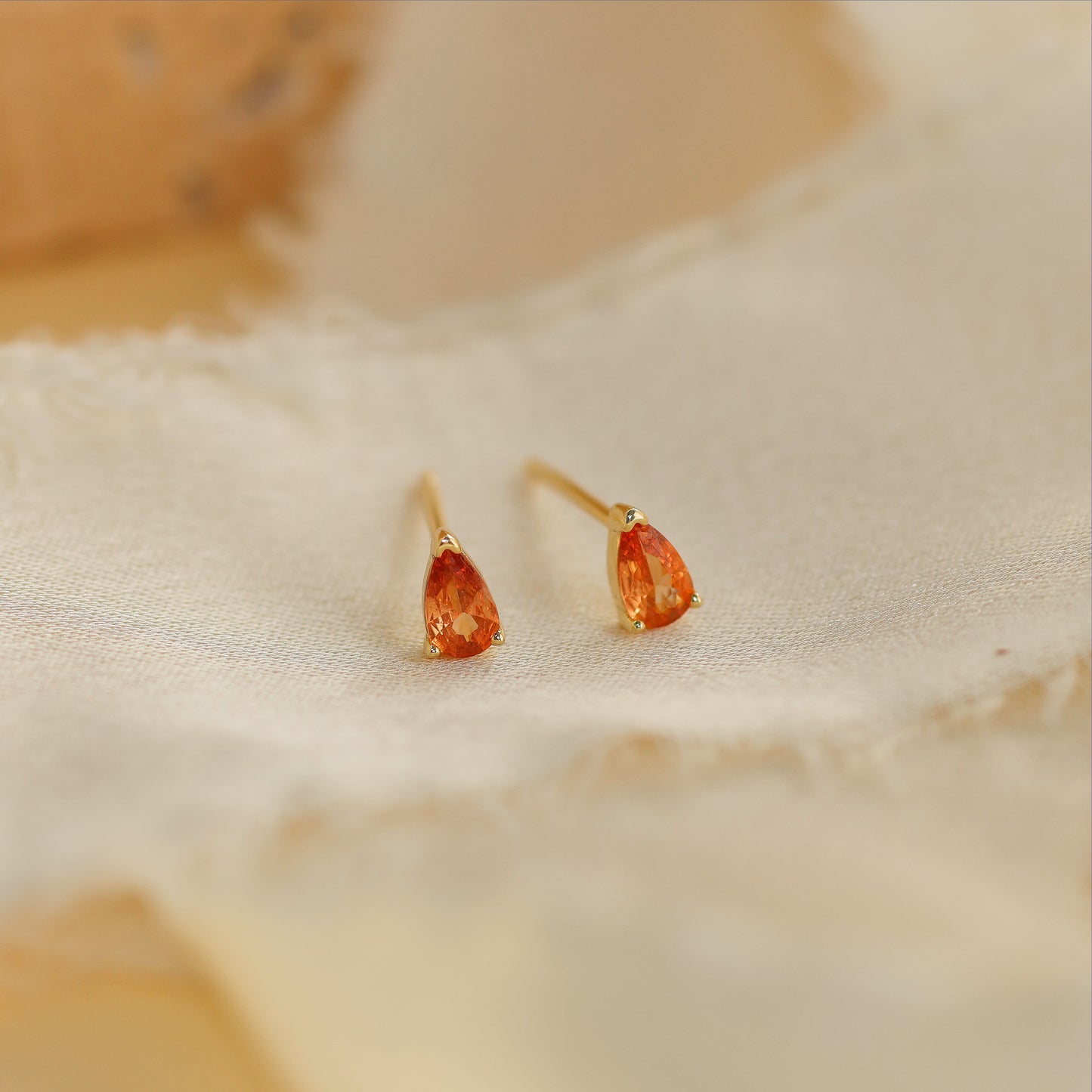 Tiny 18k Gold Studs Earrings AAAAA Zirconia · Birthstone Gemstones Earrings