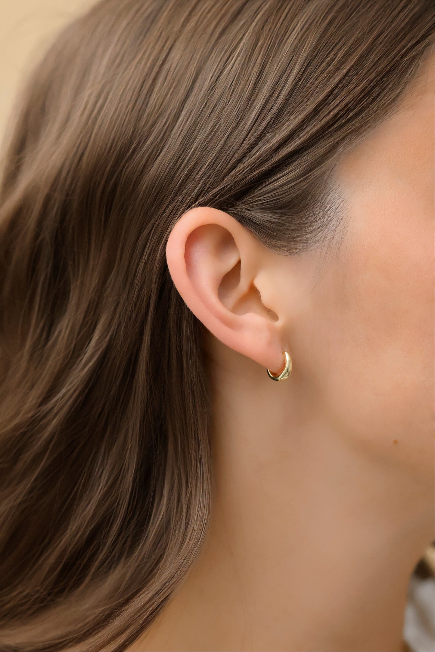 18 karat Gold Vermeil Hoops Earrings ∙ 12mm Huggies