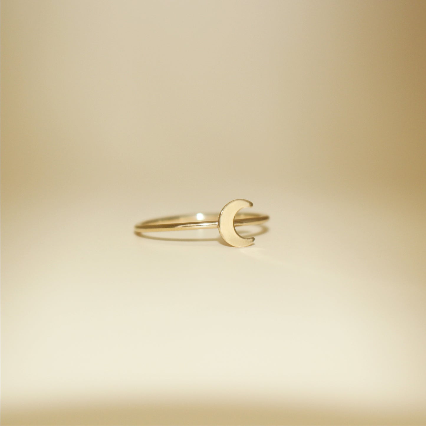 Mistic Half Moon Ring in 14k Gold Filled or 925 Sterling Silver