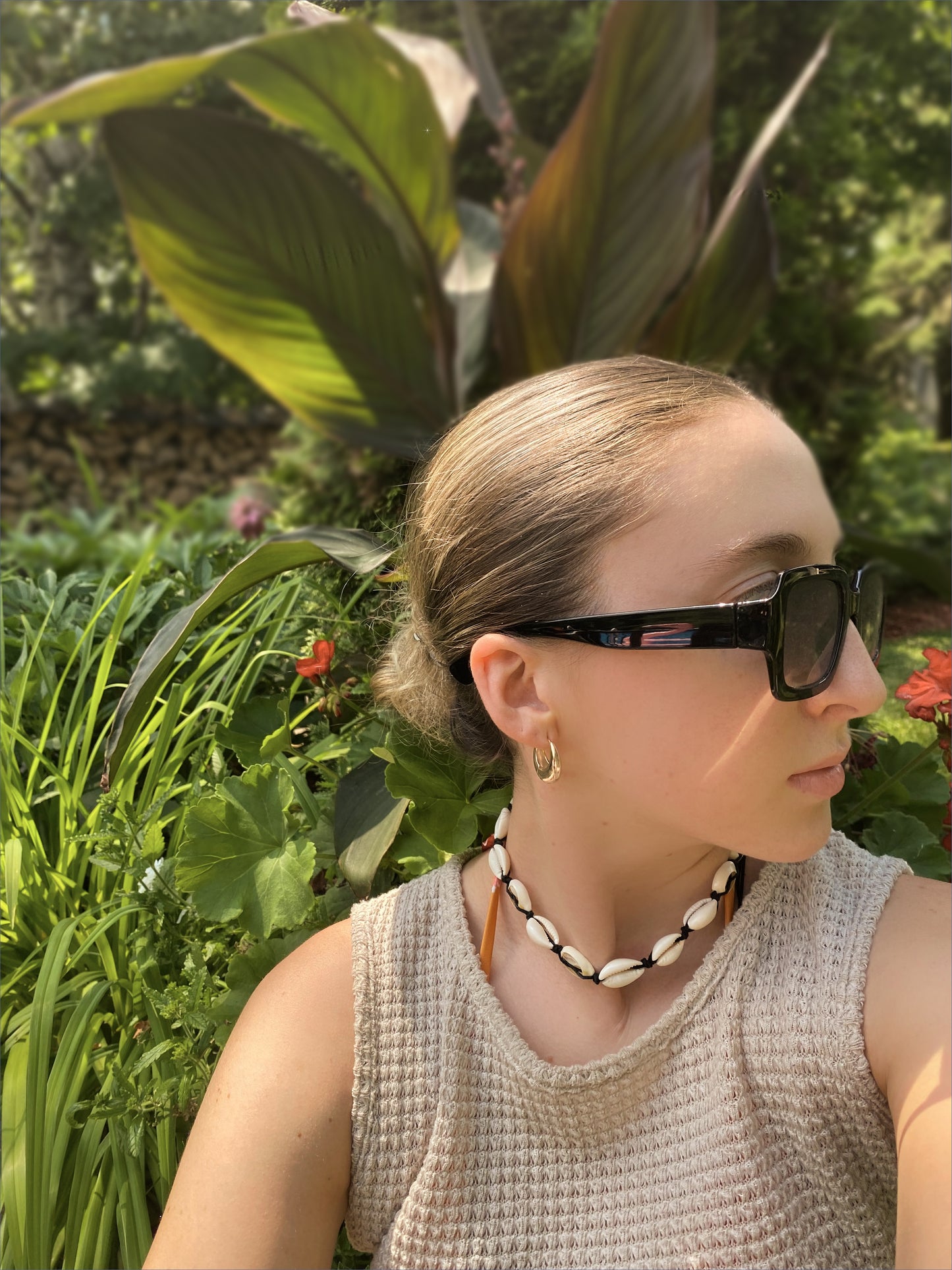 Cowrie Shell Necklace and Bracelet