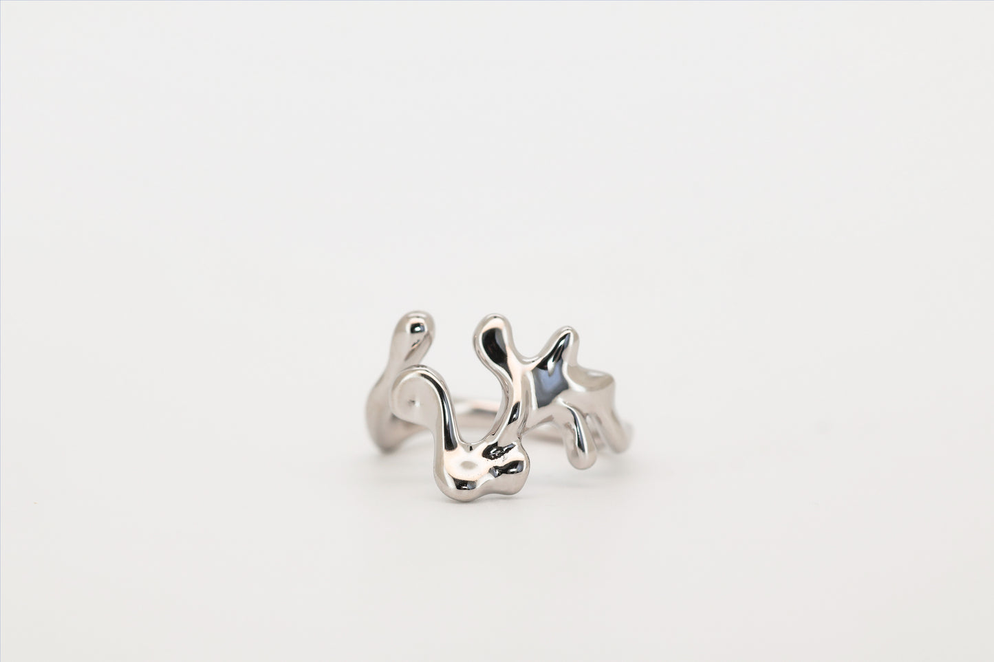 Water Element Ring in 925 Sterling Silver · Knuckle Ring