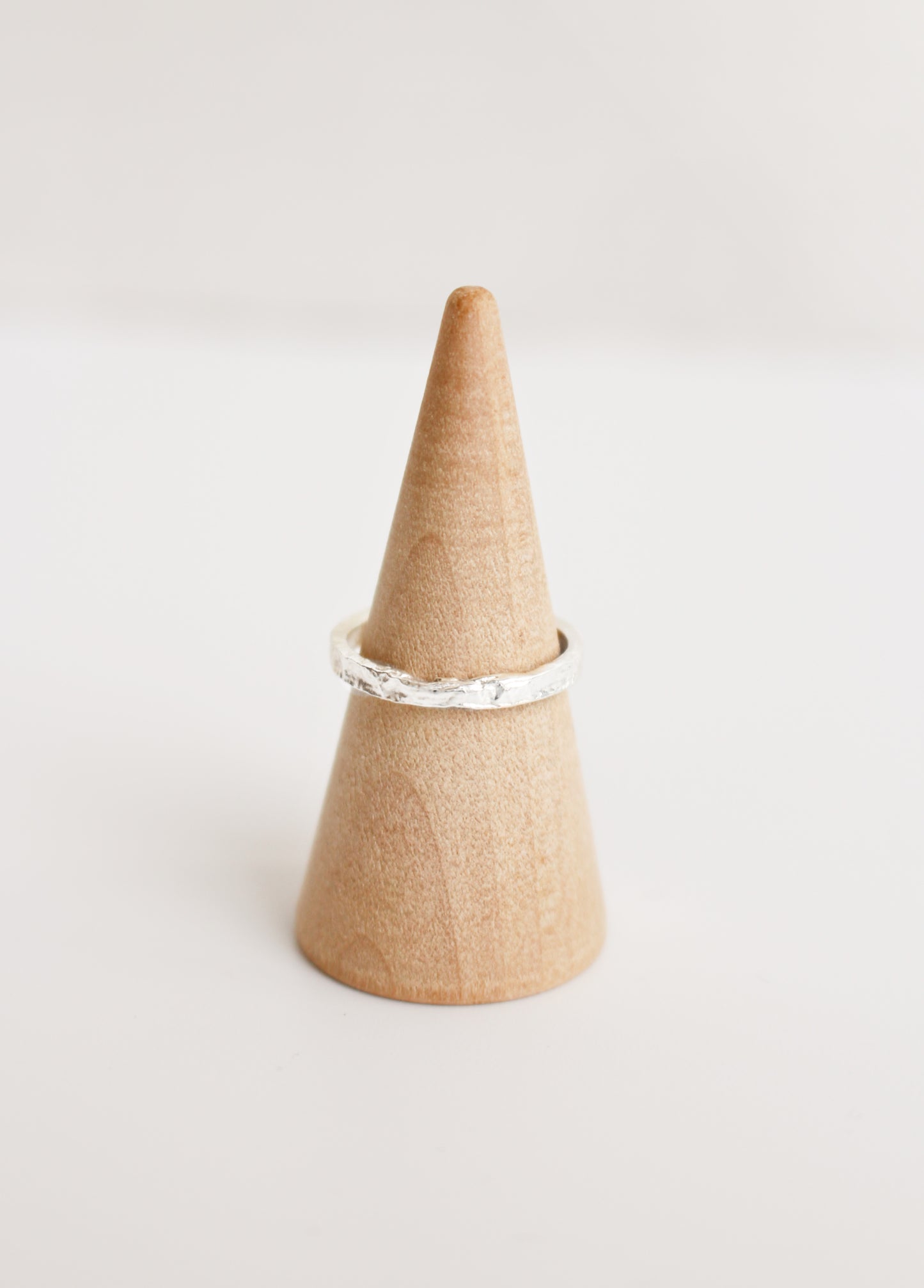 Simple Sterling Silver Or Gold Hammered Band Ring