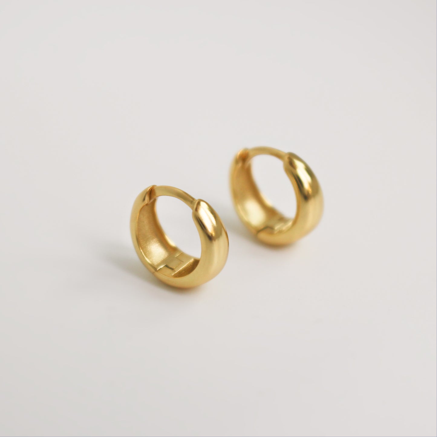 925 sterling silver Hoops Earrings ∙ 12mm Minimalist Simple Earrings