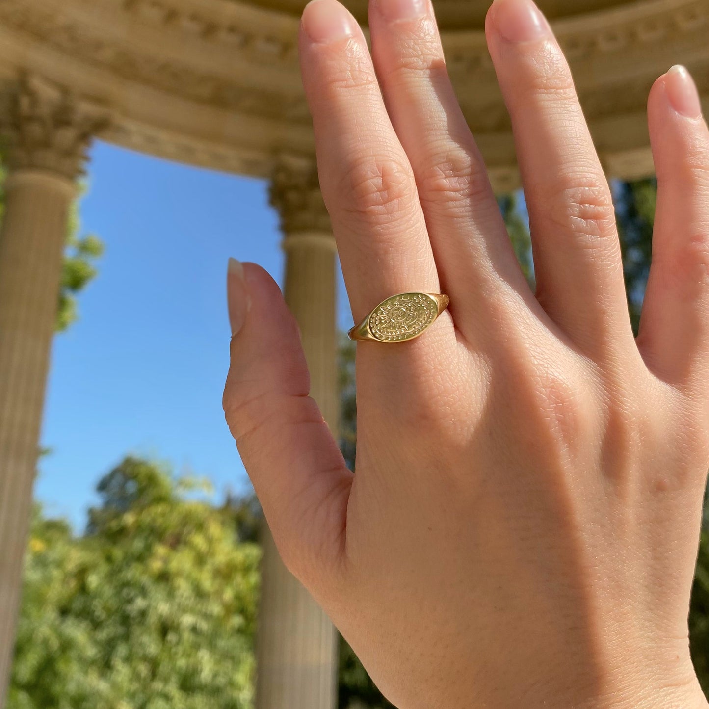 BEWITCHED - 925 Sterling Silver Sun and Moon Ring ∙ Nature Connection Ring