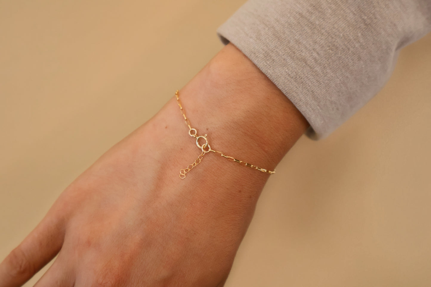 14 karat Gold Filled Waterproof Chain Bracelets For Her