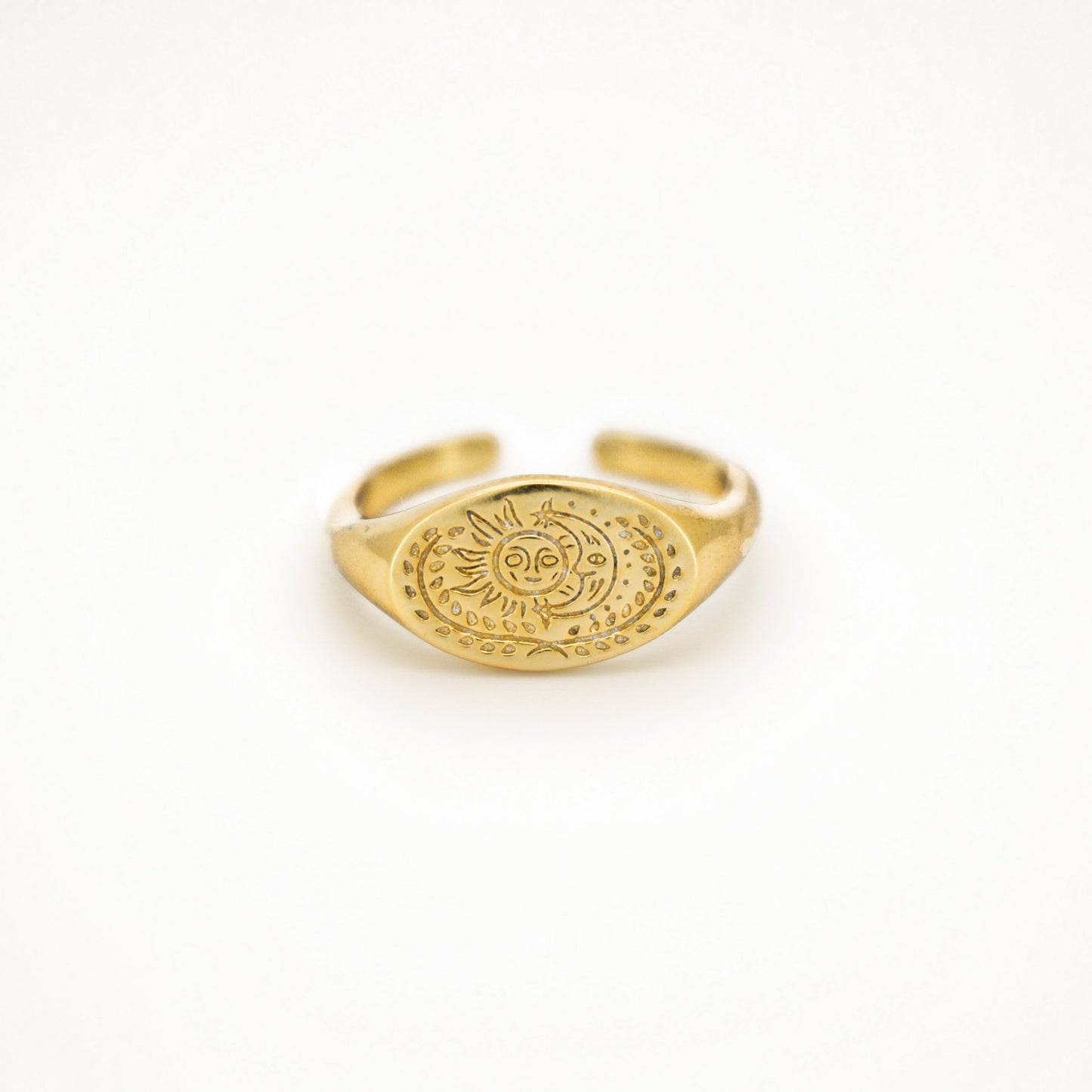 BEWITCHED - 925 Sterling Silver Sun and Moon Ring ∙ Nature Connection Ring