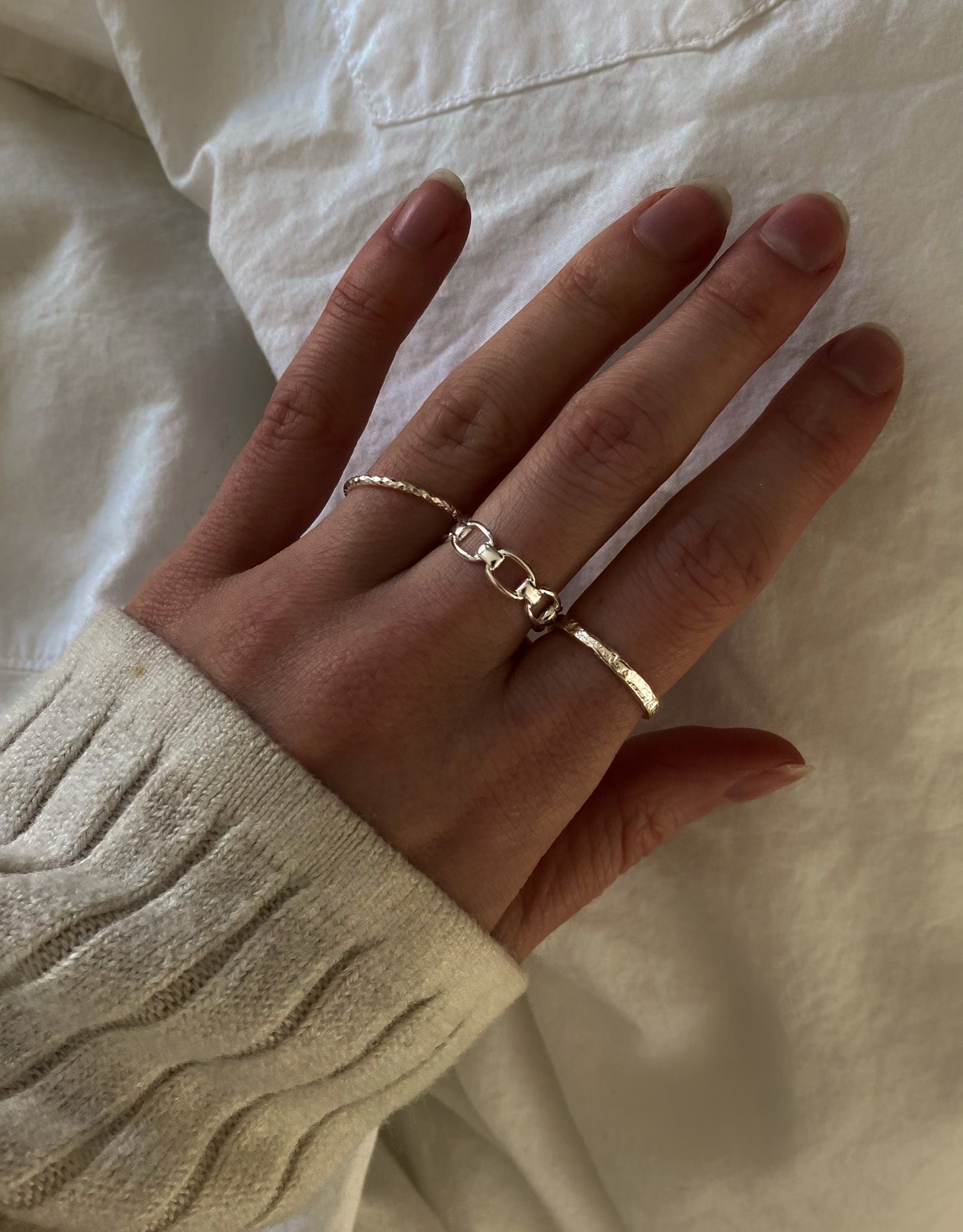925 Sterling Silver Retro Ring | High Quality Circle Band