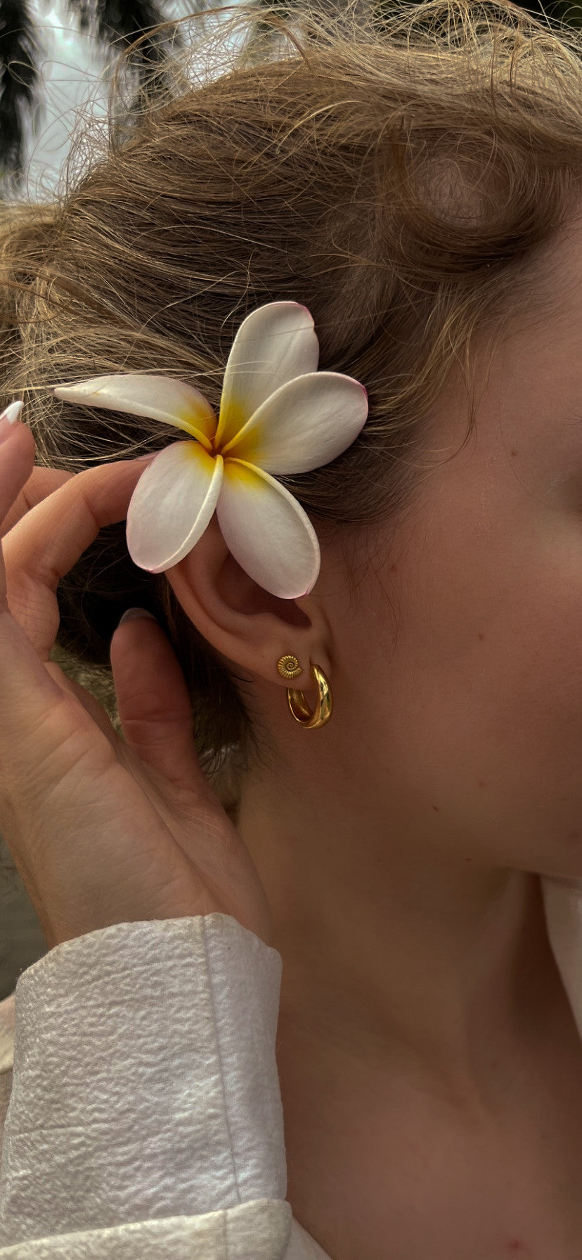 18k Gold Vermeil Round Hoops Earrings ∙ 18mm