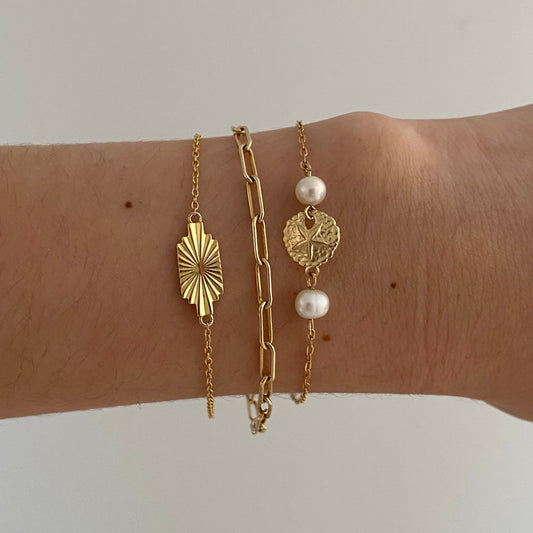 18k Gold Vermeil Sunburst Bracelet