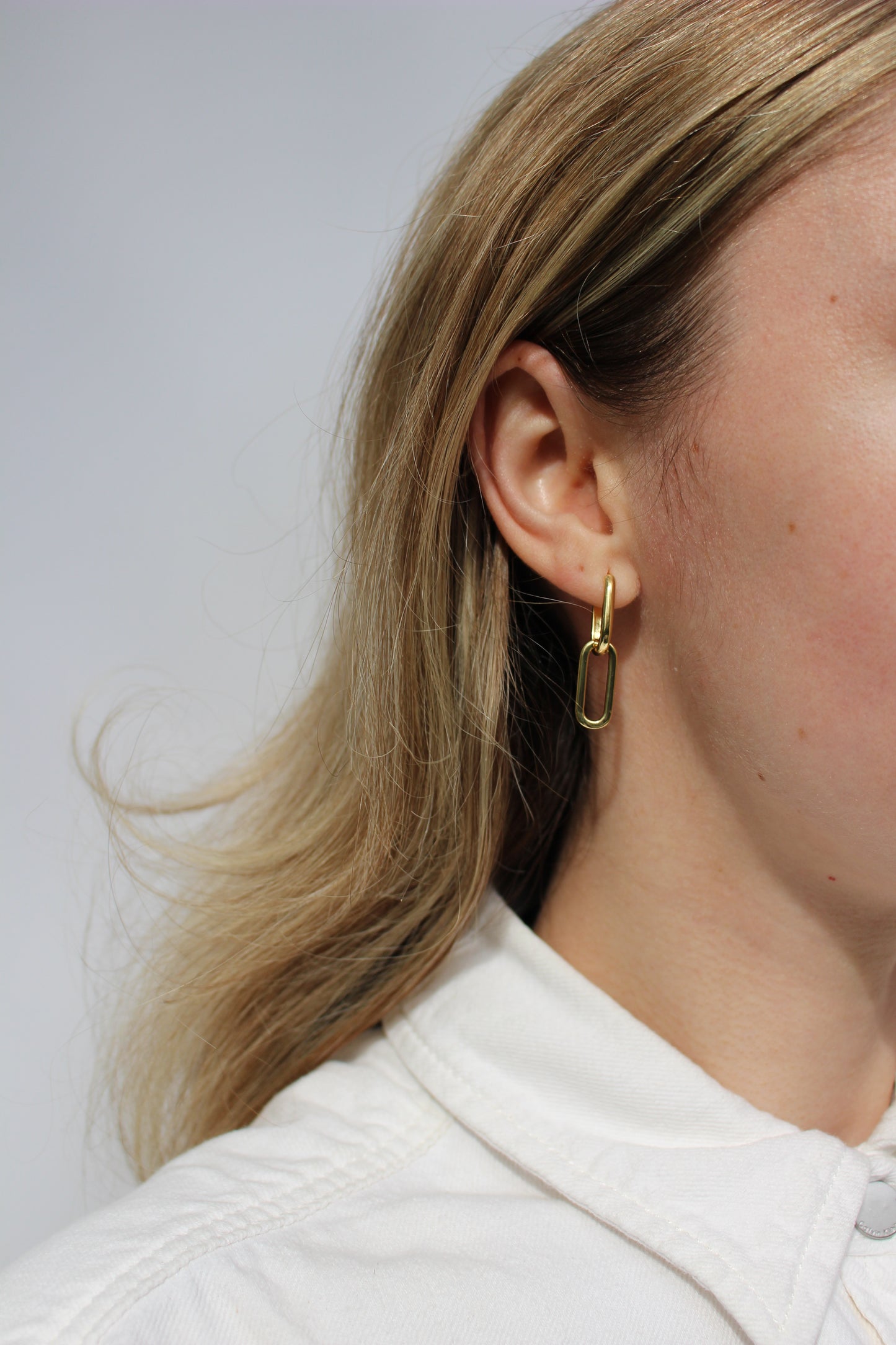 NEMY - Hoop Earrings Dipped in 14K Gold ∙ Chunky Earrings