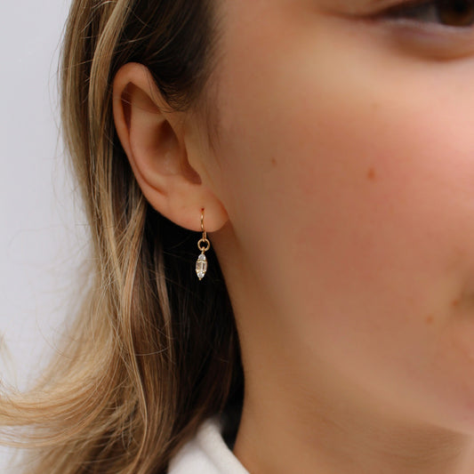 Marquise Dangle Earrings with 14k Gold Filled Ear Wire