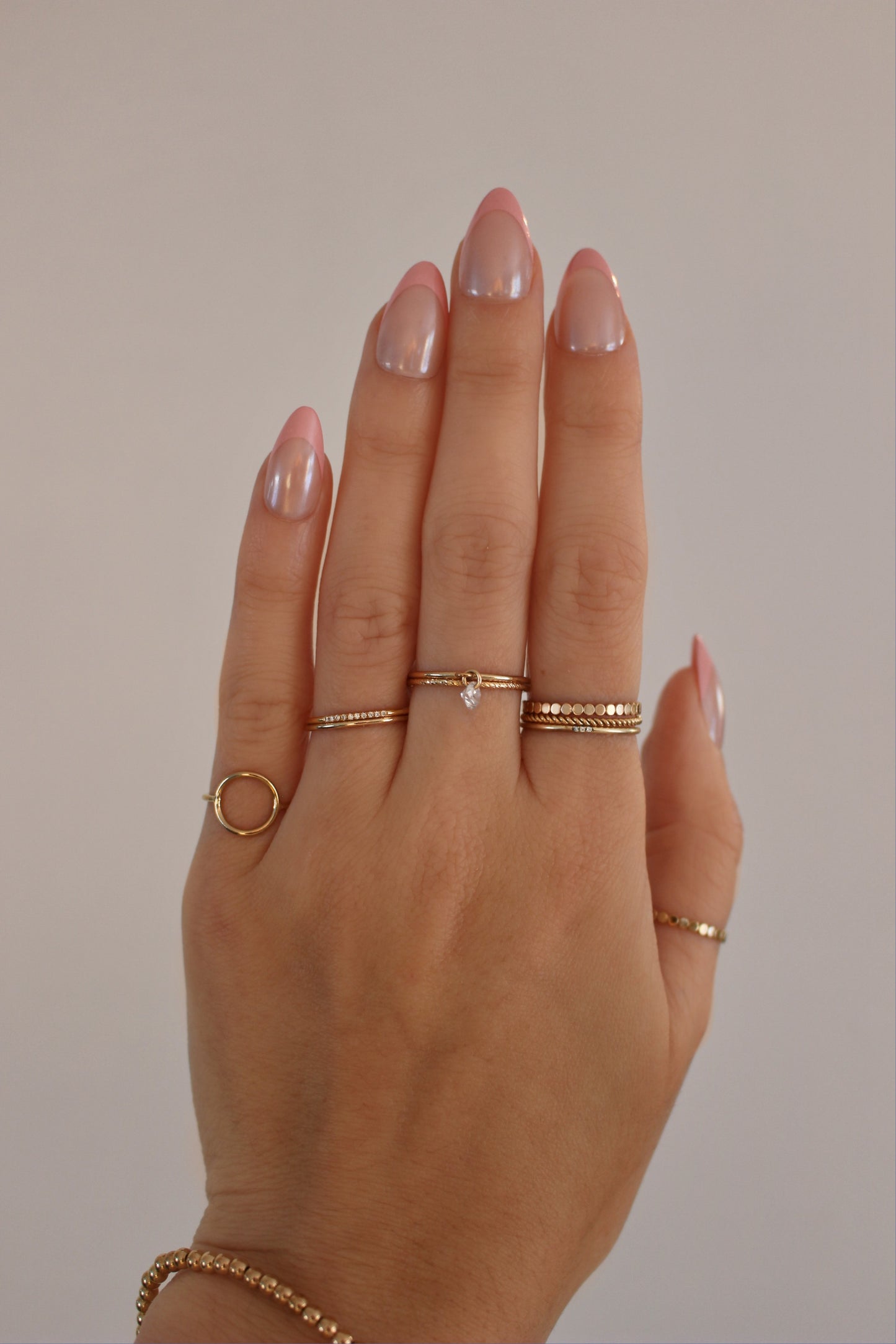 CZ Paved Diamond Ring in 14K Gold Filled ∙ 3 stones or 10 stones