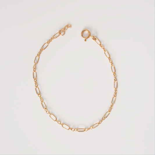 14k Gold Filled Oval Cable Chain Bracelet ∙ Handmade Bracelet ∙ Adjustable Bracelet ∙ Allergy Free Jewelry ∙ Friendship Bracelet