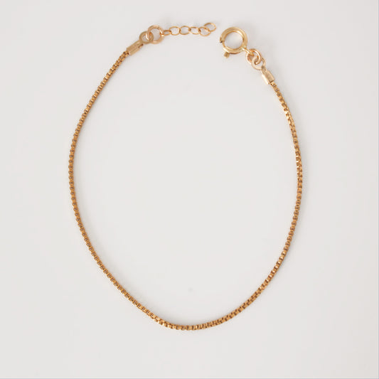 14k Gold Filled Box Bracelet ∙ Handmade Bracelet