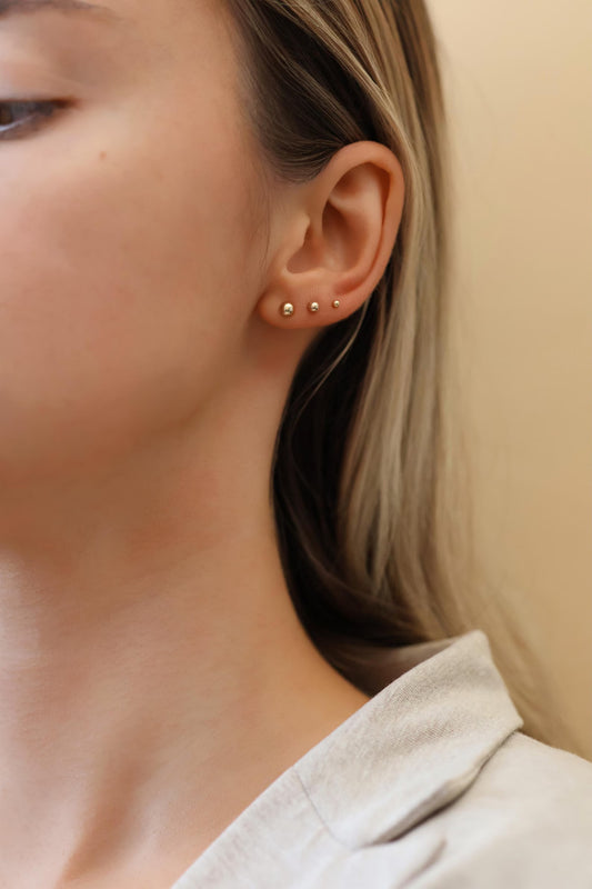 Boucles d'oreilles à tige en or rempli 14 carats ∙ 2 - 3 - 4 - 5 mm