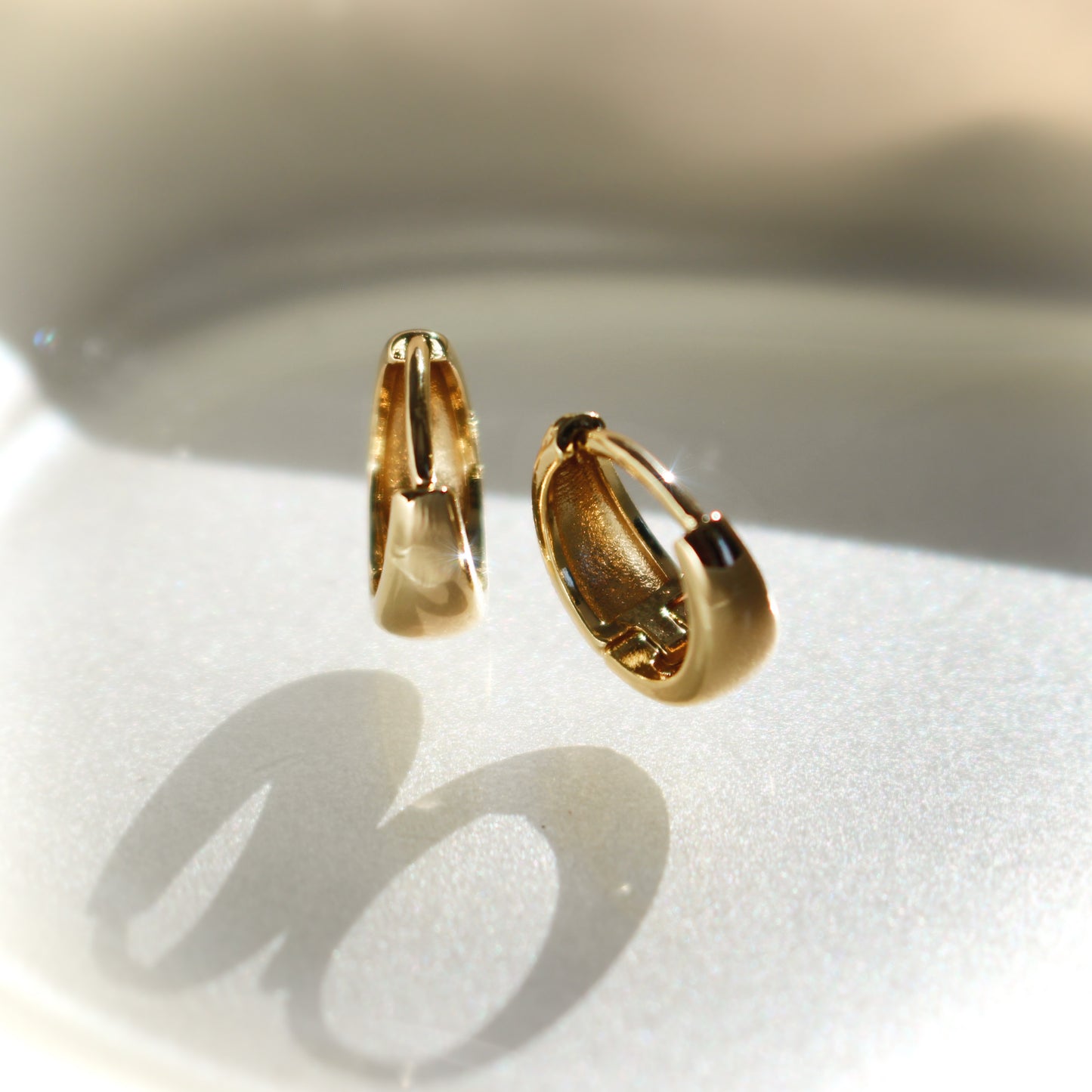 14k gold hoops earrings in 12mm
