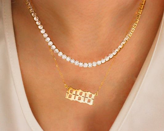 Angel Number Necklace In Gold Filled or Sterling Silver