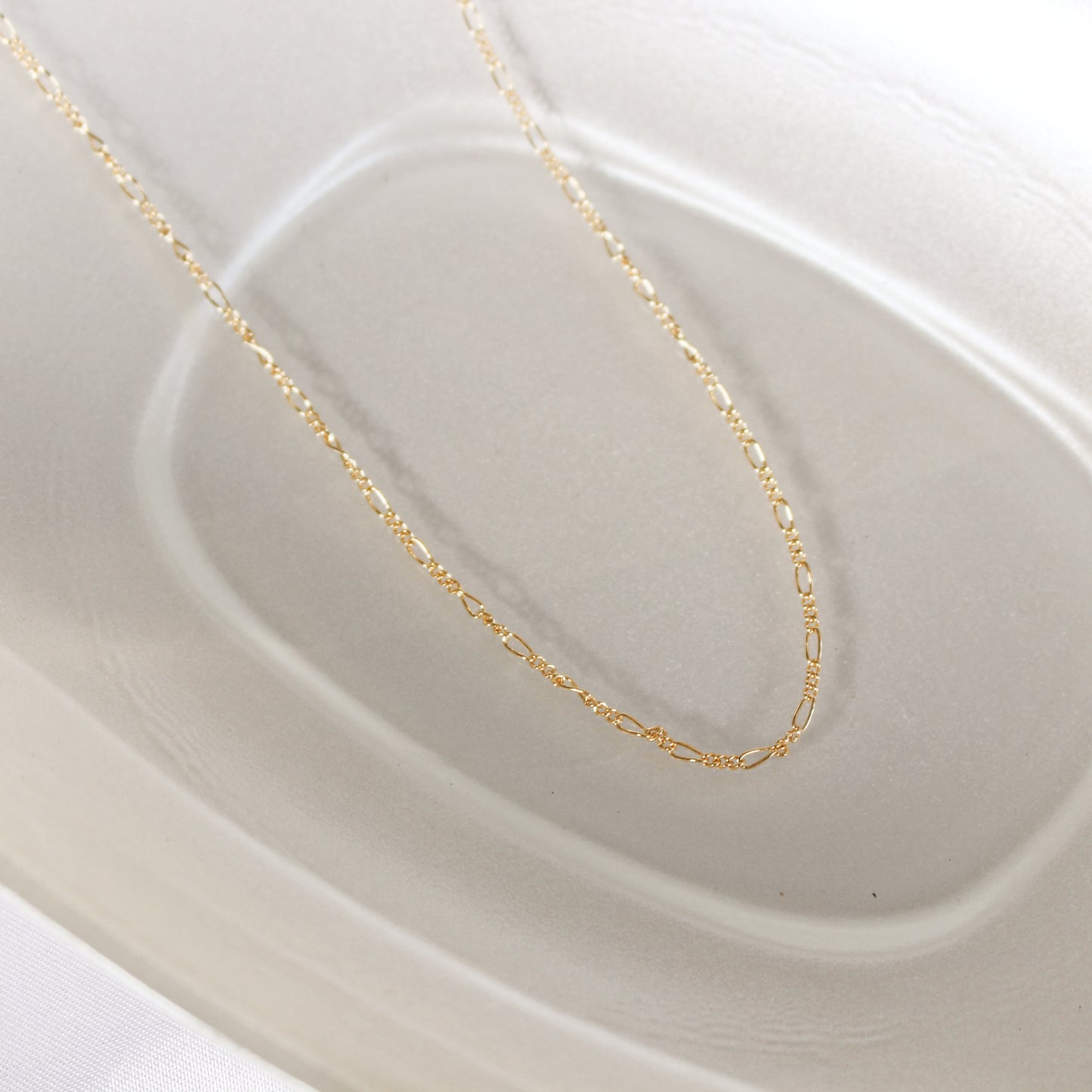 Figaro chain in 14k gold filled ∙ Gold fill necklace or bracelet