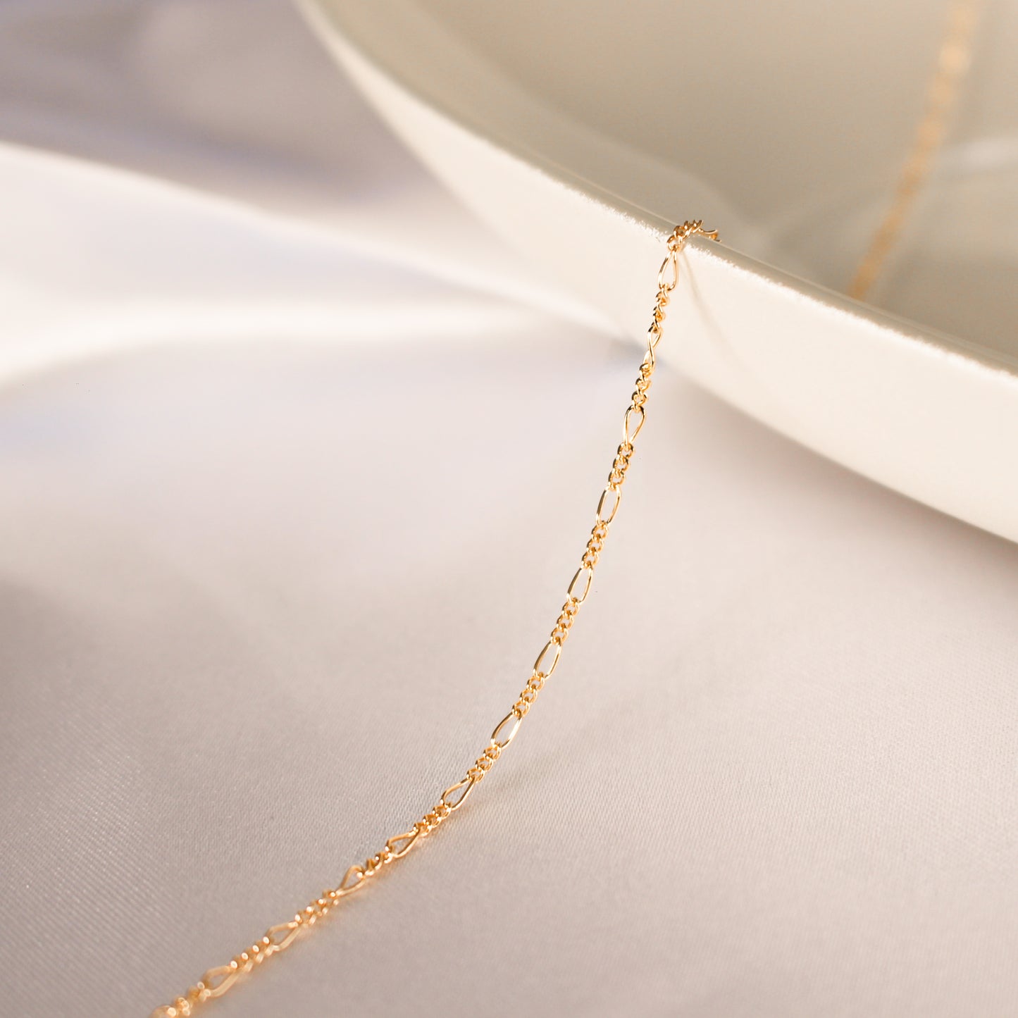 Figaro chain in 14k gold filled ∙ Gold fill necklace or bracelet