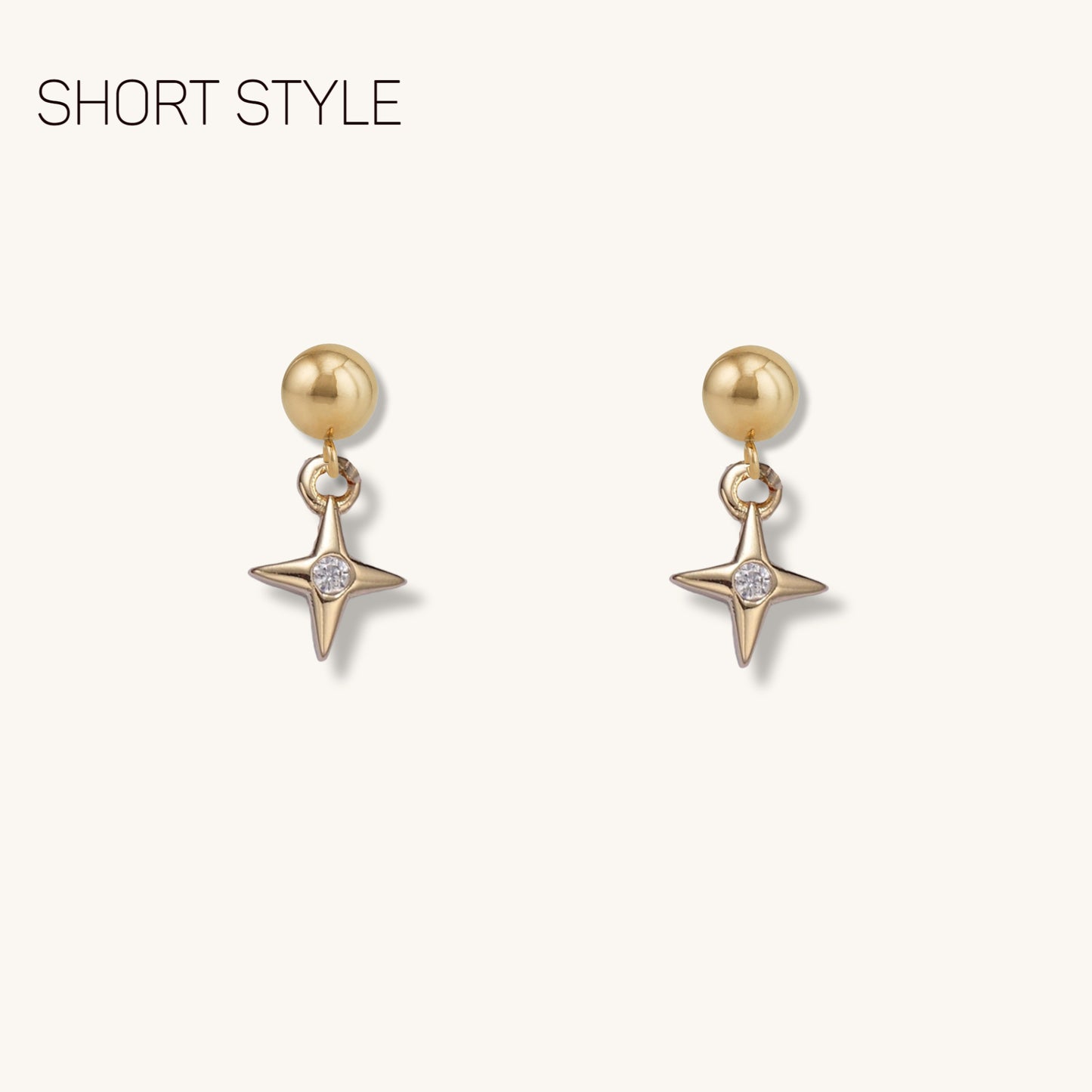 BELLATRIX - Genuine 14k Gold Filled Stud Earrings · Celestial Drop Earrings · Star Earrings