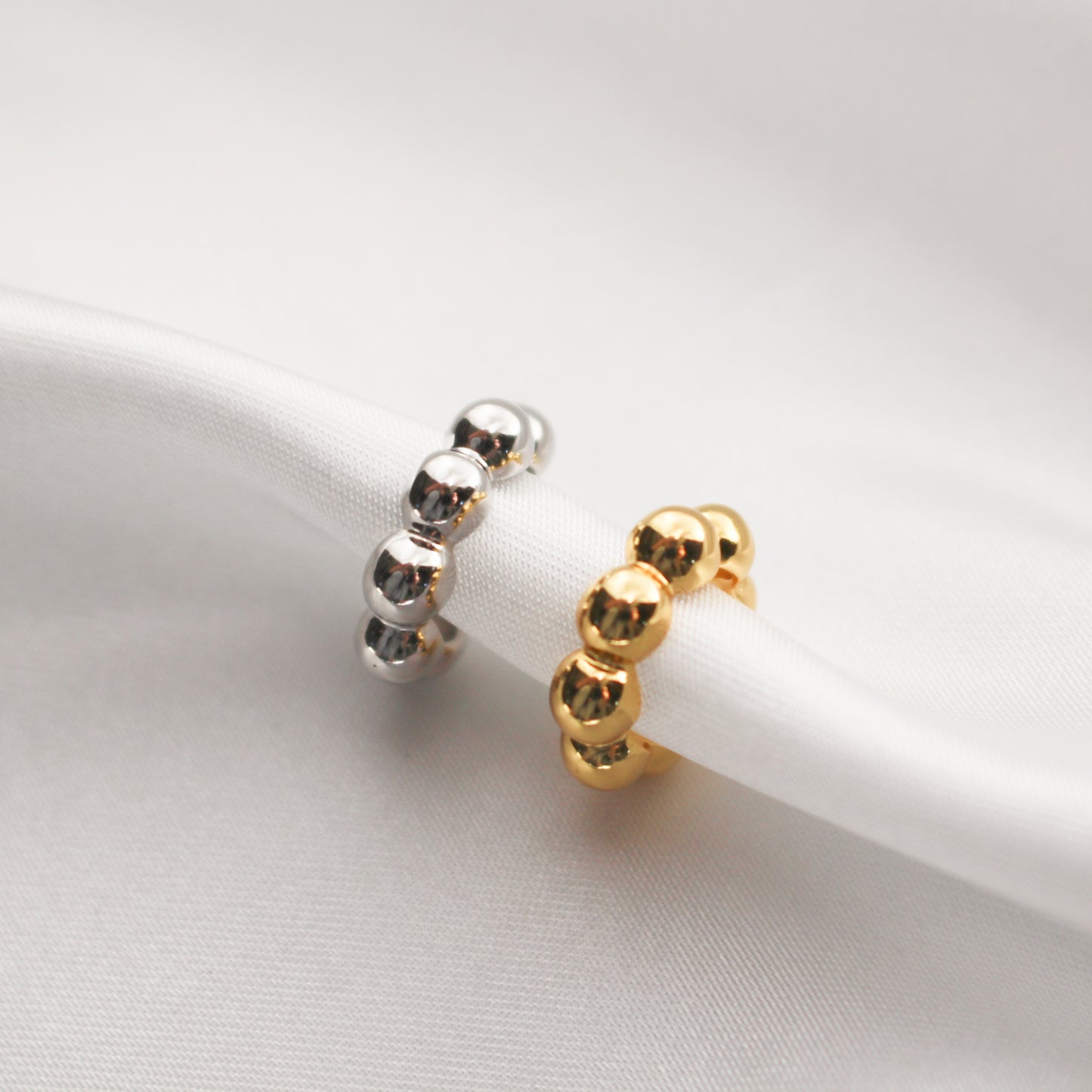 BOBA - Manchette perles or en argent sterling 925 | Cuff à billes