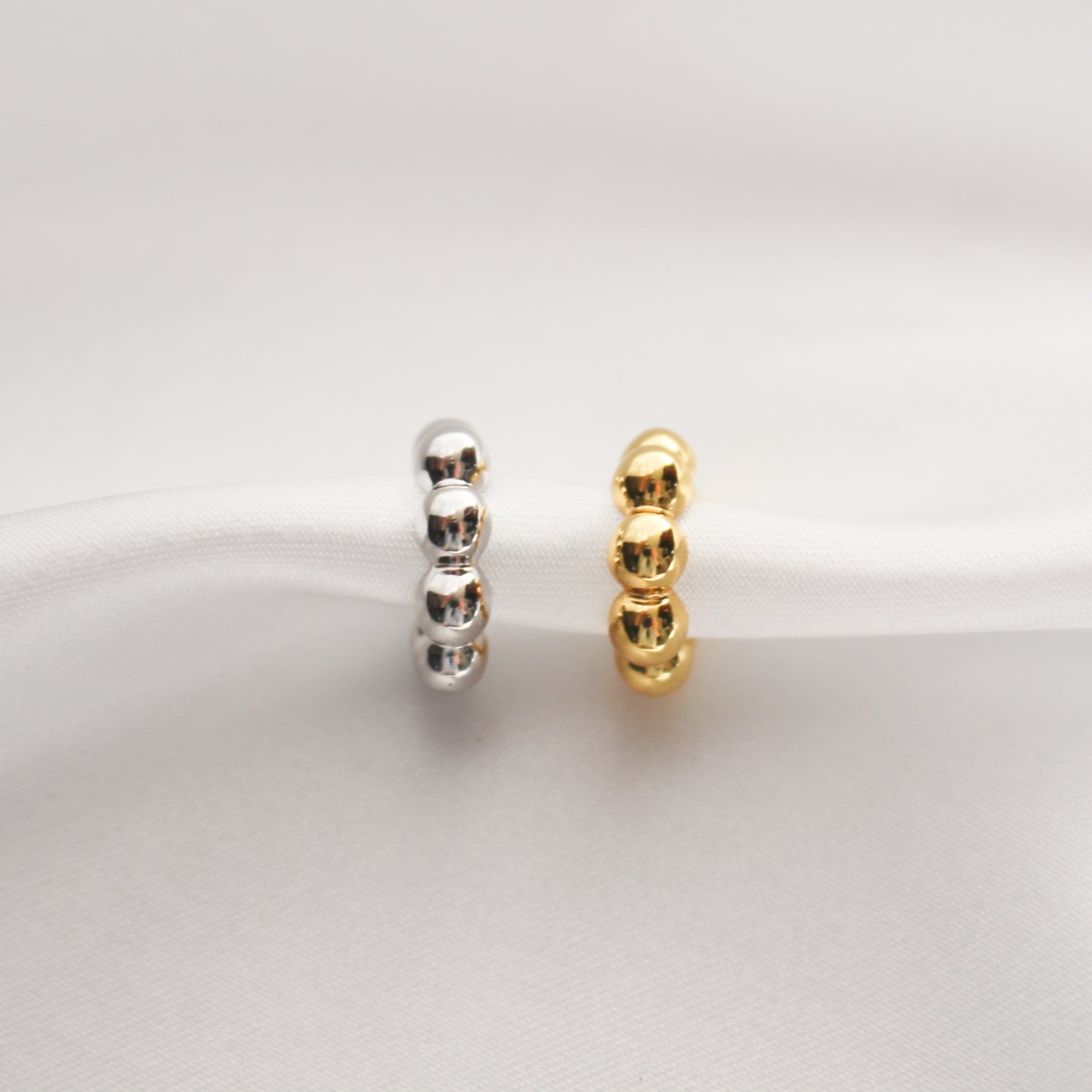 BOBA - Manchette perles or en argent sterling 925 | Cuff à billes