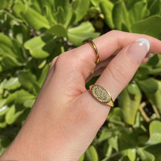 BEWITCHED - 925 Sterling Silver Sun and Moon Ring ∙ Nature Connection Ring