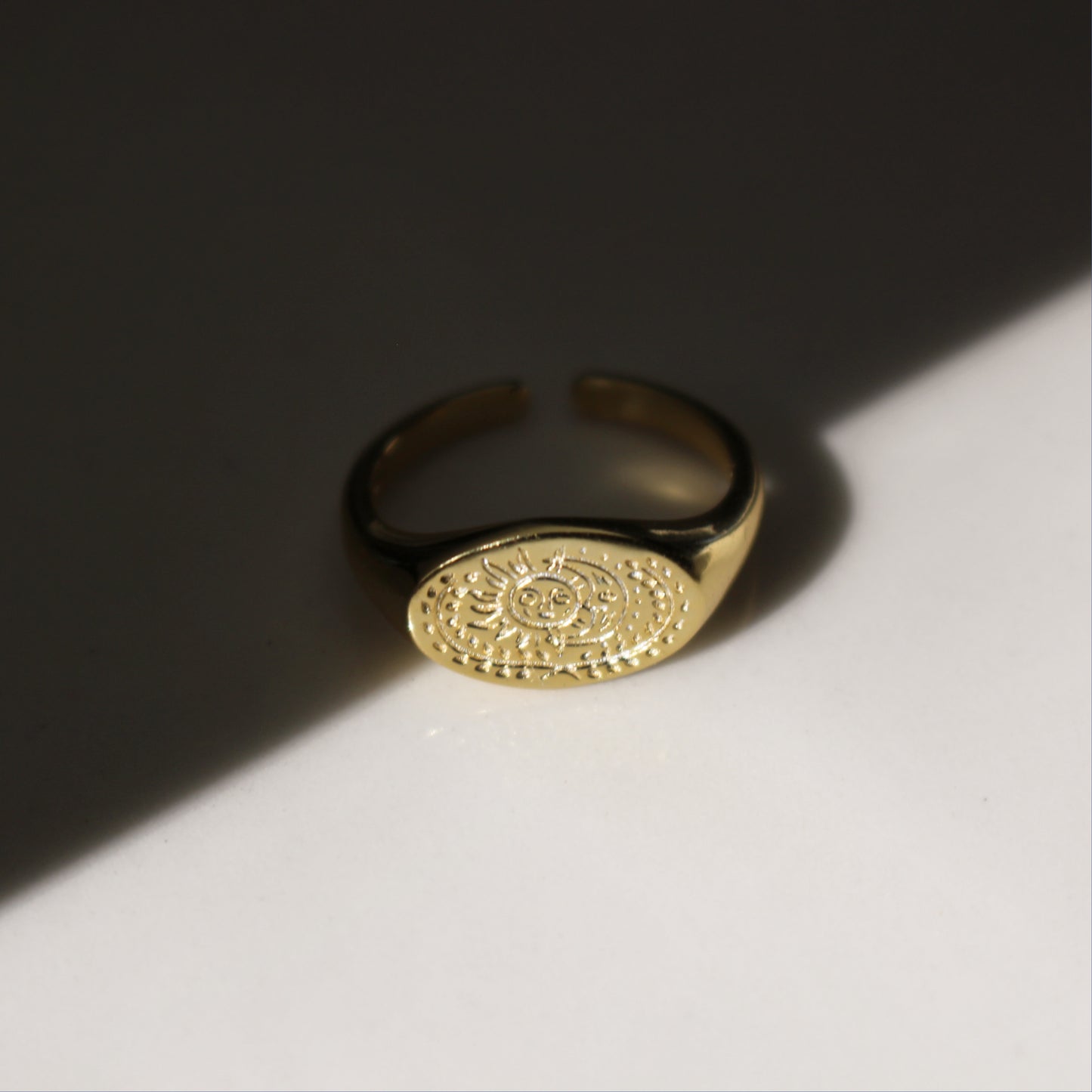 BEWITCHED - 925 Sterling Silver Sun and Moon Ring ∙ Nature Connection Ring