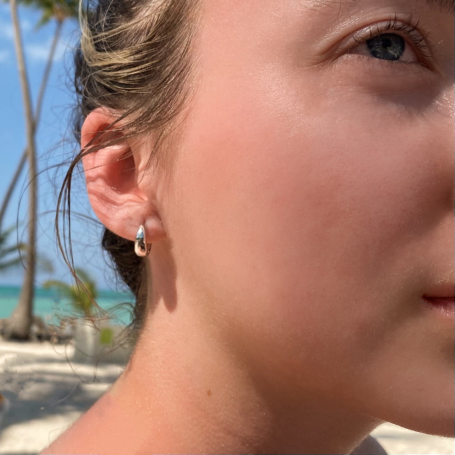 925 sterling silver Hoops Earrings ∙ 12mm Minimalist Simple Earrings