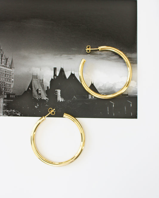 ICON - 50mm Chunky Hoop Earrings ∙ Big Hoops