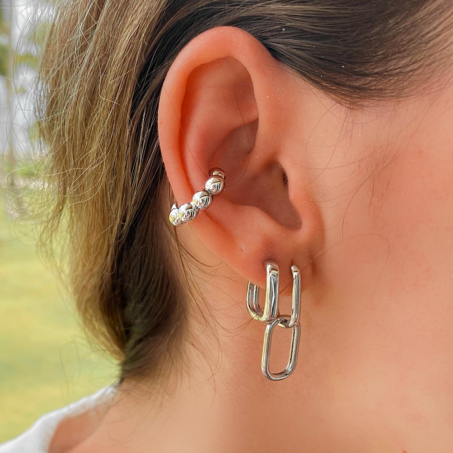 BOBA - Manchette perles or en argent sterling 925 | Cuff à billes