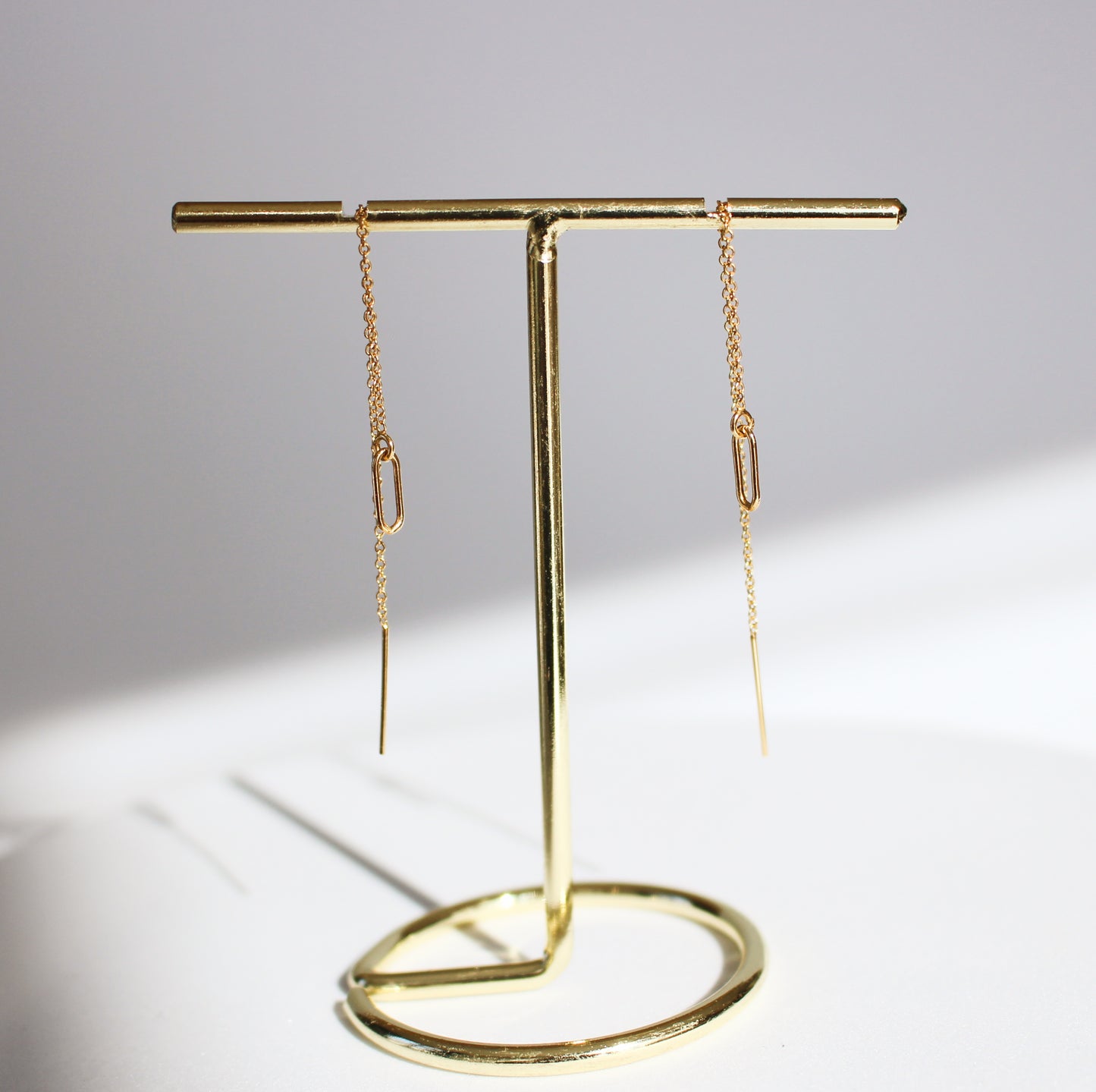 Long Threader Chain Earrings in 14k Gold Filled