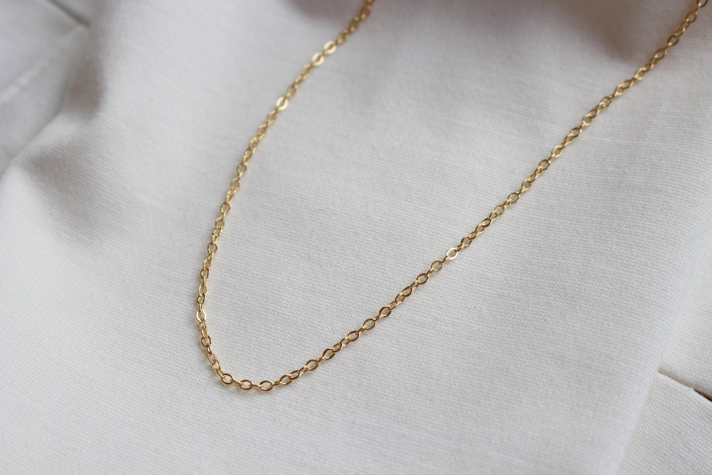 Collier 14K Or Rempli · Chaîne en or 14k · Collier ras de cou tous les jours · Choker minimaliste simple demoiselle d'honneur & mariage