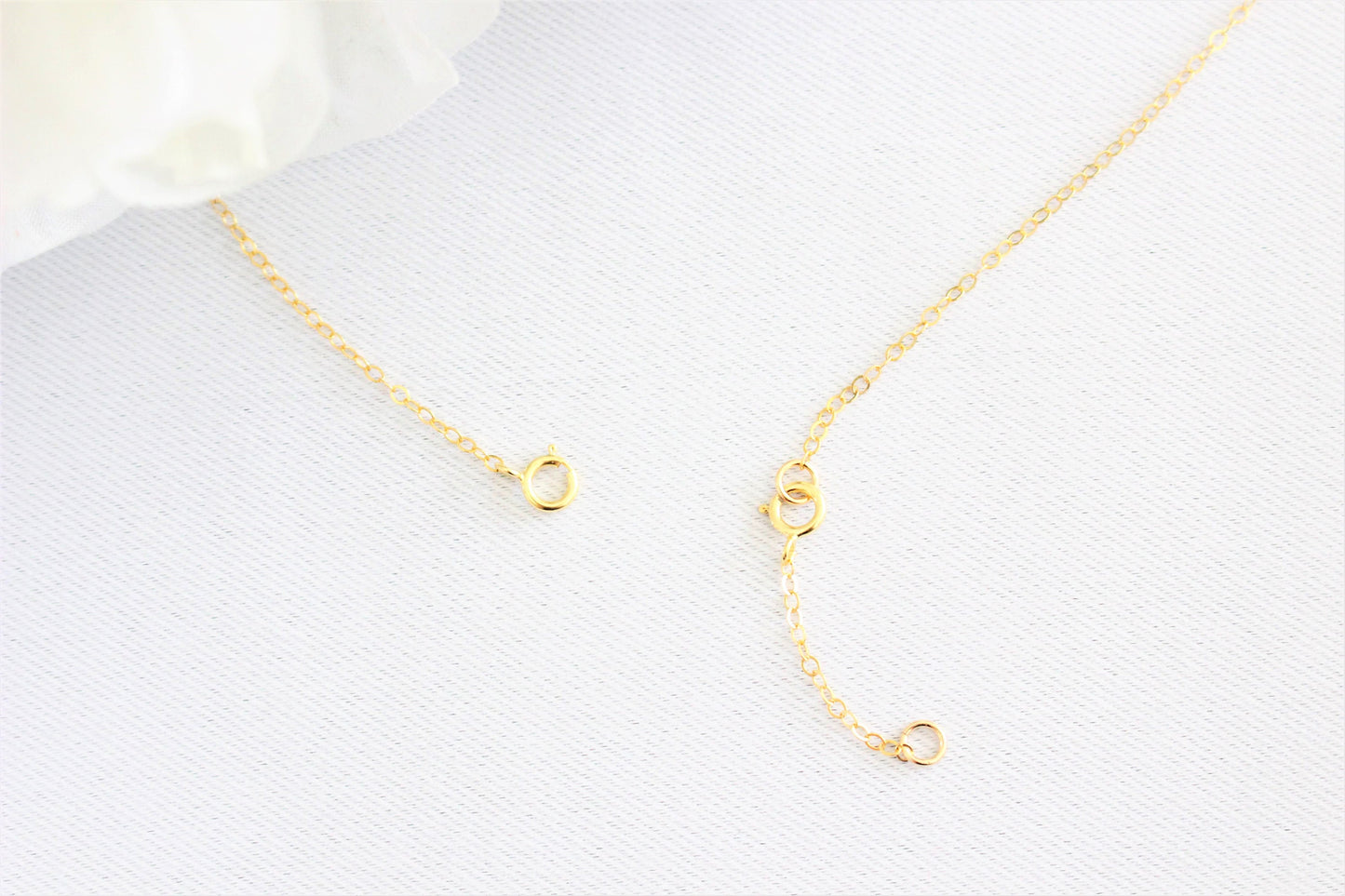 Rallonge pour collier ou bracelet en or rempli 14k | 1 2 3 4 pouces | Chaîne d'extension | Ajouter à votre collier ou bracelet