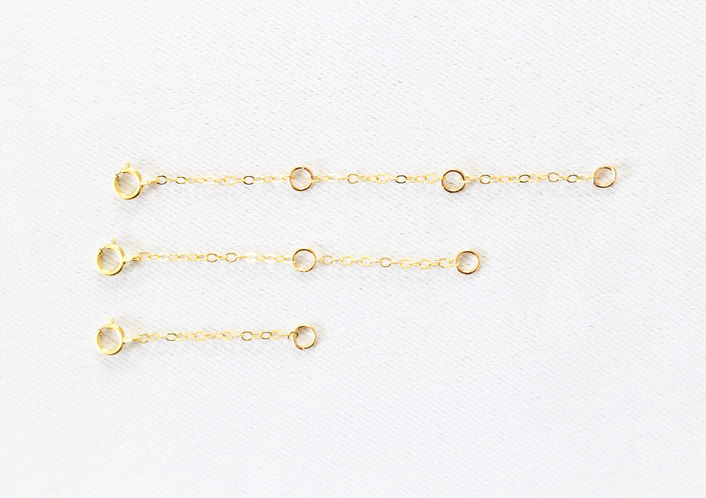 Rallonge pour collier ou bracelet en or rempli 14k | 1 2 3 4 pouces | Chaîne d'extension | Ajouter à votre collier ou bracelet
