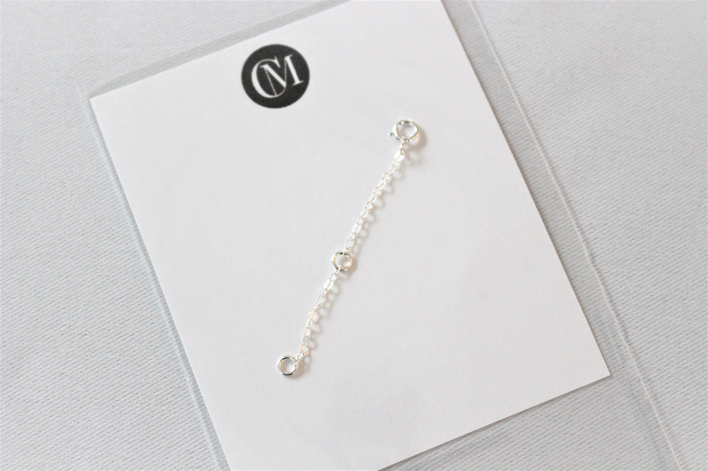 925 Sterling Silver Handmade Extender ∙ 1 2 3 4 inches ∙ Necklace extender