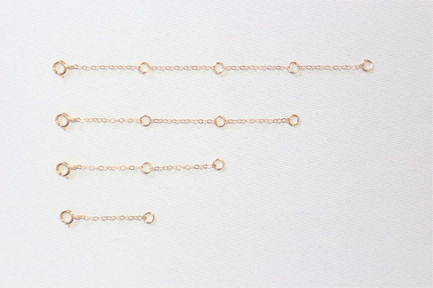 14k Rose Gold Filled Extender for Necklace or Bracelet ∙ 1 2 3 4 inches